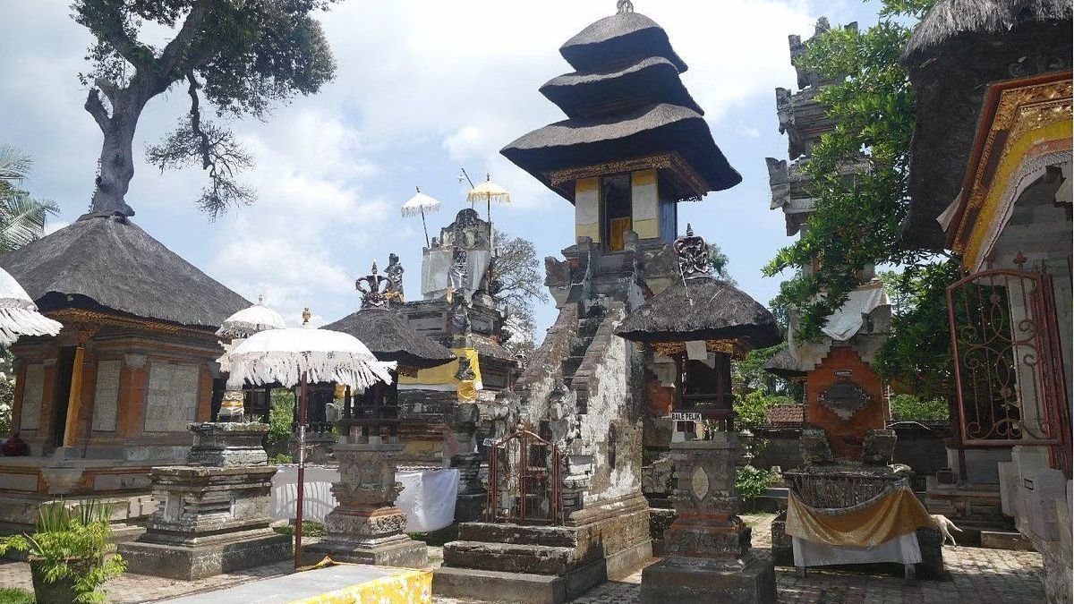 The shrine located near the Kanto Lampo Village in Bali 